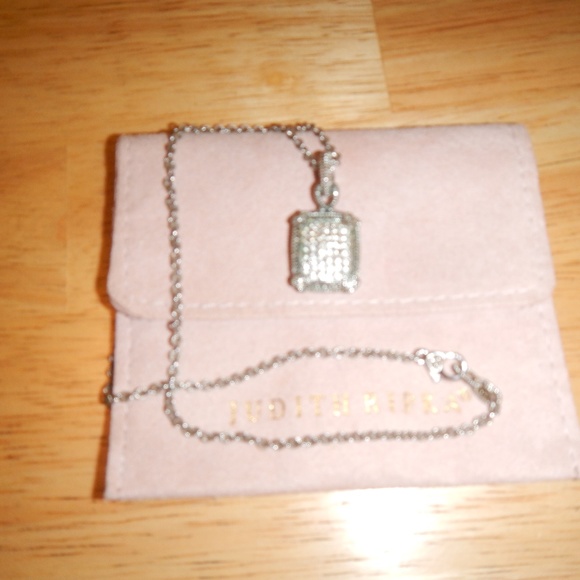 Judith Ripka Sterling & White Sapphire Necklace